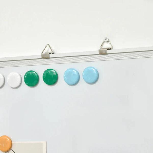 Rootz Whiteboard - Magnetisk tavle - Let at tørre af - Med 4 markører - 10 magneter - 1 viskelæder - 60 x 1,8 x 45 cm