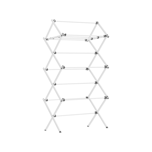 Rootz White Steel PP tvättställ - Diskavlopp - Torkställ - Lätt - Kompakt design - Enkel montering - 37cm x 75cm x 135,1cm