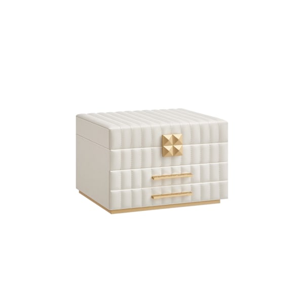 Rootz smyckeskrin - Organizer - Förvaringsfodral - PU-läder - Snygg design - 21,5 cm x 24 cm x 15,8 cm