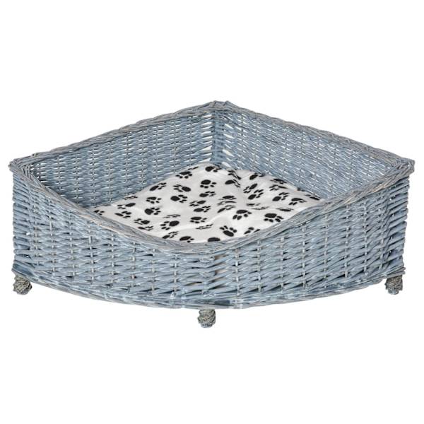 Rootz Pet Sofa - Grå - flet, plys, Pp Bomuld - 26,77 cm x 26,77 cm x 12,6 cm