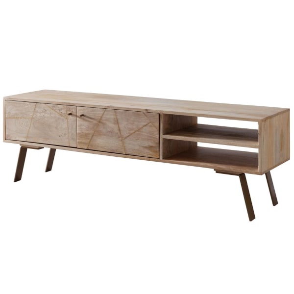 Rootz HiFi Lowboard Mango Solid Wood Country TV-byrå 145x47x35cm