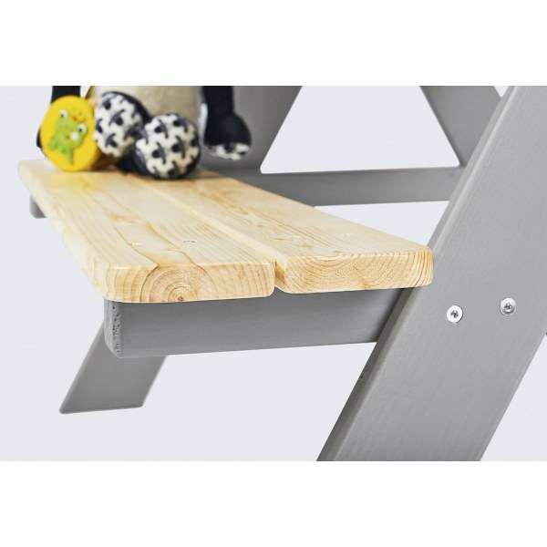 Rootz børnepicnic bænk - udendørs bord til børn - siddepladser i massivt træ - holdbart design - 90 cm x 79 cm x 50 cm