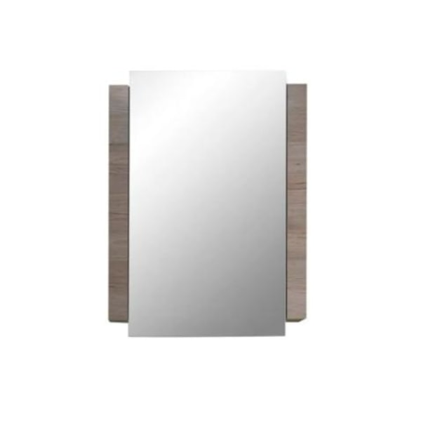 Rootz kylpyhuonekaappi - Seinäkaappi peilillä - Ruskea - 60 x 80