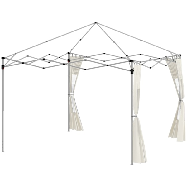 Rootz 2 -pack lusthusväggar - tältpaneler - utomhusgardiner - Hållbart Oxford -tyg - 295 cm x 195 cm x 2h - passar 3x3m/3x6m Gazebos