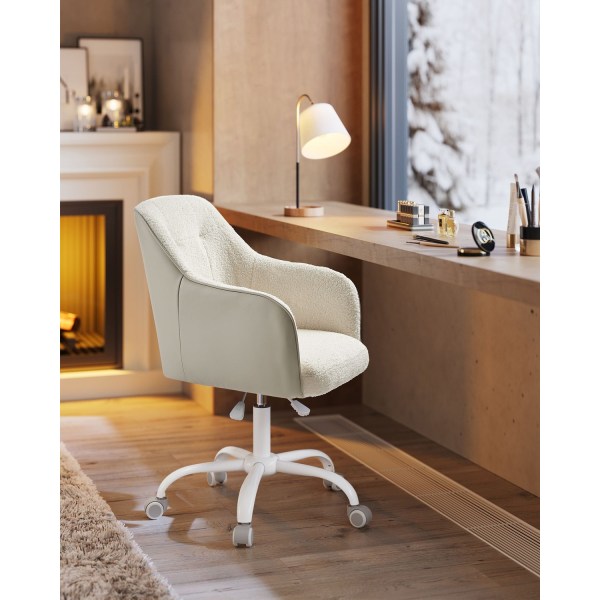 Rootz Swivel Chair - Lounge Chair - Kontorsstol - Stålstomme - Sammetsklädsel - Justerbar höjd - 64cm x 64cm x (83-93)cm