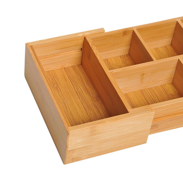 Rootz Drawer Organizer - Brun - Bambu - 9,68 cm x 6,92 cm x 2,75 cm