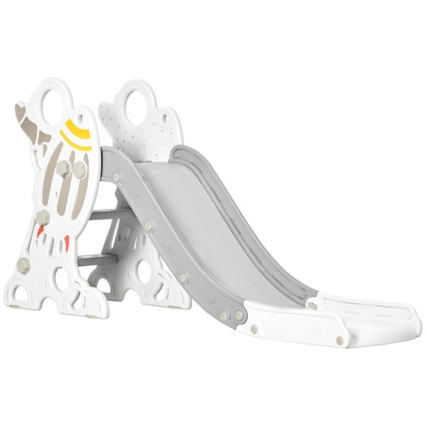 Rootz Slide för barn - Kids Slide - Småbarnsrutschkana - Extra säker design - Slitstark plast - Fantasifull raketdesign - 157 cm x 46,5 cm x 80 cm