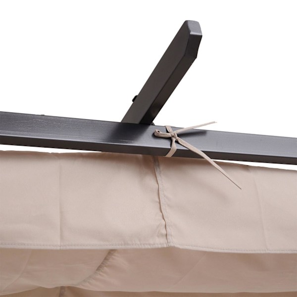Rootz Convertible Pavilion - Svart, Beige - Metall, Polyester - 118,11 cm x 118,11 cm x 90,55 cm
