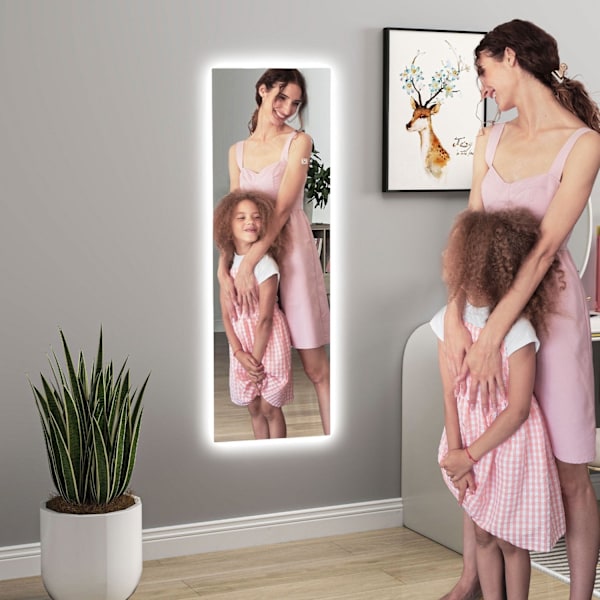 Rootz full längd LED -spegel - dimbar - ramlös - beröringskontroll - förbättra rummet - 40 cm x 120 cm