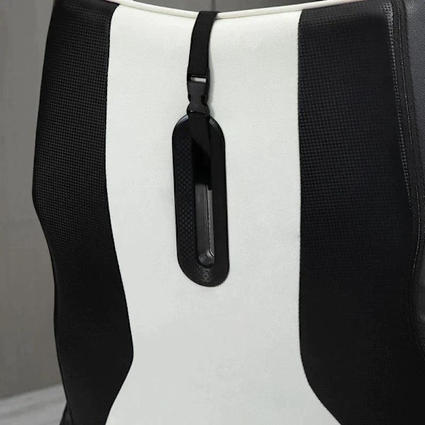 Rootz Gaming Chair - Ergonomisk datorstol - Snurrstol - Med Rocker Funktion - Svart/Vit - 67 cm x 75 cm x 112 cm