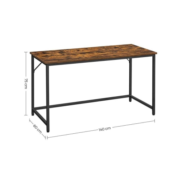 Rootz Skrivebord - Industrielt Design Skrivebord - Moderne Skrivebord - Ergonomisk Skrivebord - Stående Skrivebord - Skrivebord med justerbar højde -