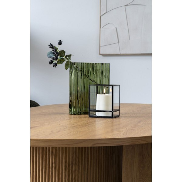 Rootz Modern Glass -maljakko - Koristeellinen maljakko - Kukkapidike - Ainutlaatuinen muotoilu - 21x12x26,5 cm