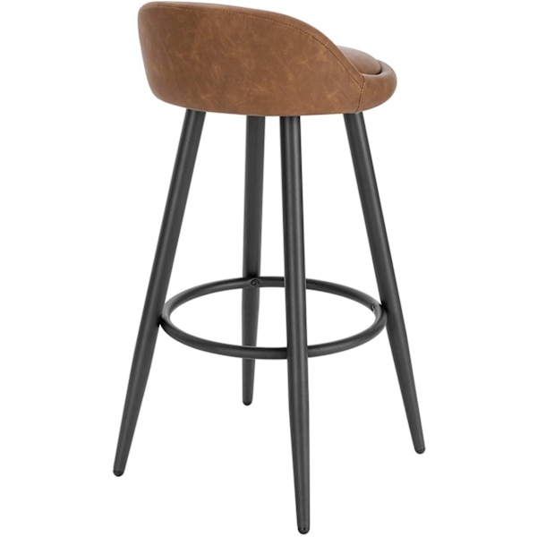 Rootz Justerbar Barpall - Bänkpall - Köksstol - Stabil & Robust - Justerbar Komfort - Mångsidig design - 37,5 cm x 34 cm x 78,5 cm