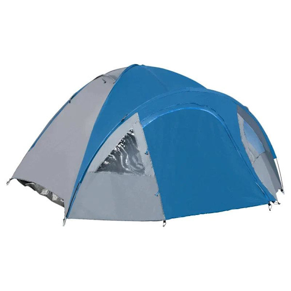 Rootz Camping Tent - Family Tent - Automatic Pop Up - Tent - Blue/Grey - 210 X 210 X 140 cm