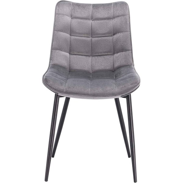 Rootz Set med 8 matstolar - Sammetsstolar - Metallstolar - Exceptionell komfort - Hållbar och robust - Mångsidig design - 85,5 cm x 46 cm x 40,5 cm