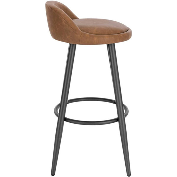 Rootz Justerbar Barpall - Bänkpall - Köksstol - Stabil & Robust - Justerbar Komfort - Mångsidig design - 37,5 cm x 34 cm x 78,5 cm