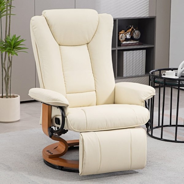 Rootz Relax Chair - TV-nojatuoli - Keinonahkainen lepotuoli - Kompakti lepotuoli - 78cm x 88cm x 103cm