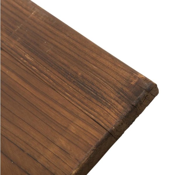 Nancy's Elfers Tuintafel - Balkontafel - Houten Tafel - Weerbestendig - Wielvorm - Massief Hout - Naturel - 115 x 60 x 65 cm