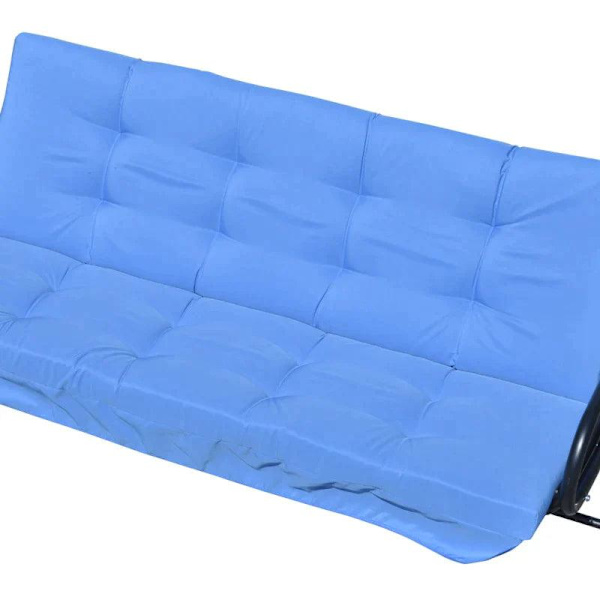 Rootz Sittdyna - Dynsats - Stolsdyna - Gungdyna - Kuddesits - Trädgårdsgungdyna - Ryggkudde Sidokudde - Blå - 170L x 100W x 8H cm