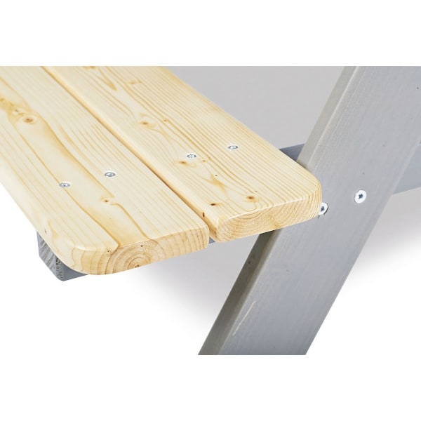 Rootz børnepicnic bænk - udendørs bord til børn - siddepladser i massivt træ - holdbart design - 90 cm x 79 cm x 50 cm