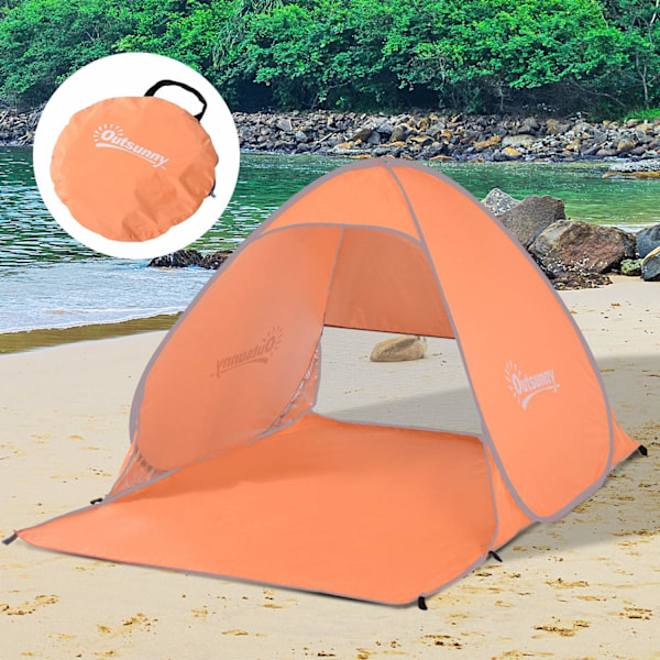 Rootz Beach Tent Pop -Up - Automatisk UV -husly - Sunshade - UV -beskyttelse - 200 cm x 150 cm x 119 cm