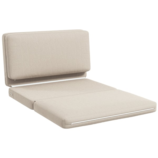 Rootz 2 -i -1 foldning hvilestol - gæstemadras - doven sofa - maksimal komfort - 120W x 80d x 75H cm (stol), 120W x 275d x 10H cm (seng) - brun