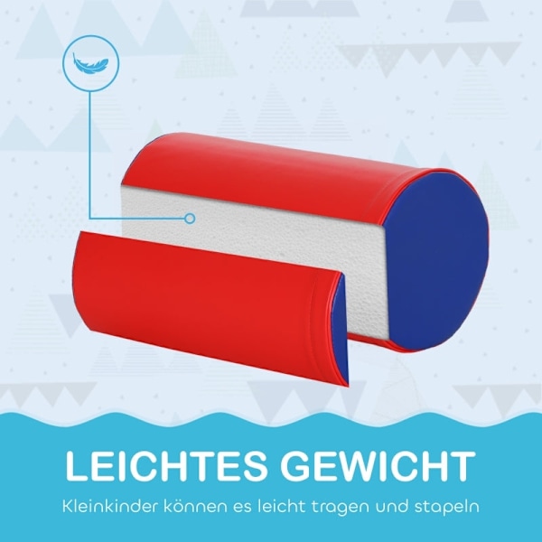 Rootz Soft Building Block Set - Leksakskuber - Utbildningsleksak - Motorisk skicklighetsutveckling - 40,6 cm x 40,6 cm x 20,3 cm - EPE-skum