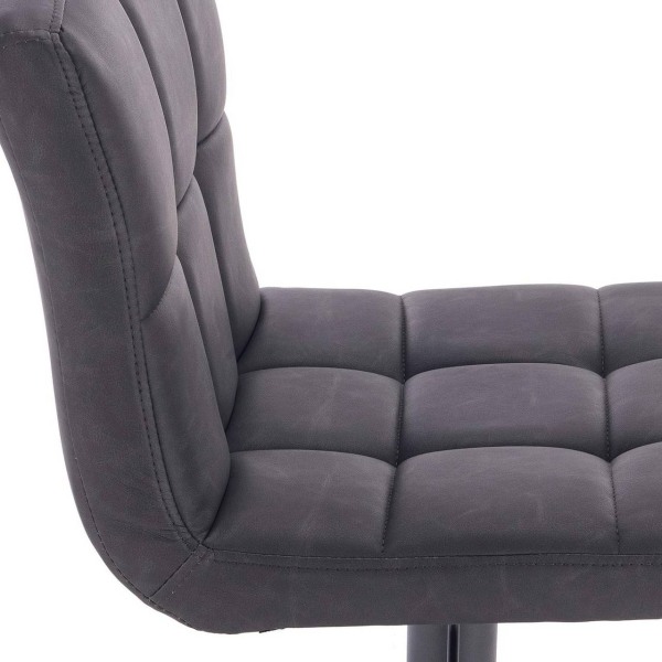 Rootz Barpall - Justerbar bänkstol - Vridbar barstol - Ergonomisk komfort - Hållbar & Långvarig - Säker & Stabil - Imiterat läder - 92cm-114cm x 44cm