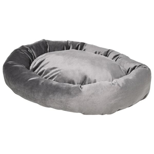 Rootz Hundeseng - Luksus Hundeseng - Hundepude - Hundemadras - Dyreseng - Aftagelig - Vaskbar - Mørkegrå - 81,5 cm x 58 cm x 18 cm