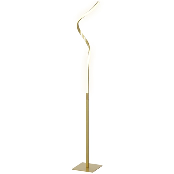 Rootz Spiral Standing Lamp - Floor Lamp - Mood Light - Effektiv belysning - 20,5 x 20,5 x 146 cm - Guld
