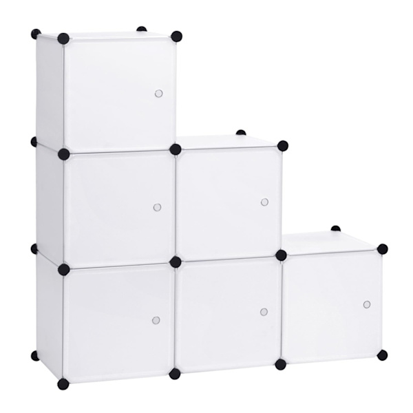 Rootz Garderobe - Skab - Opbevaringsenhed - Tøjorganisering - Reolsystem - Skab - Hvid - 96x30x96cm