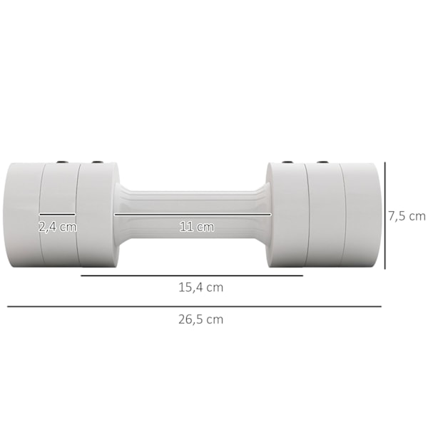 Rootz justerbara hantlar set - vikter - fitnessvikter - Portable & Compact - 7,5 cm x 26,5 cm - Boost Strength & Endurance