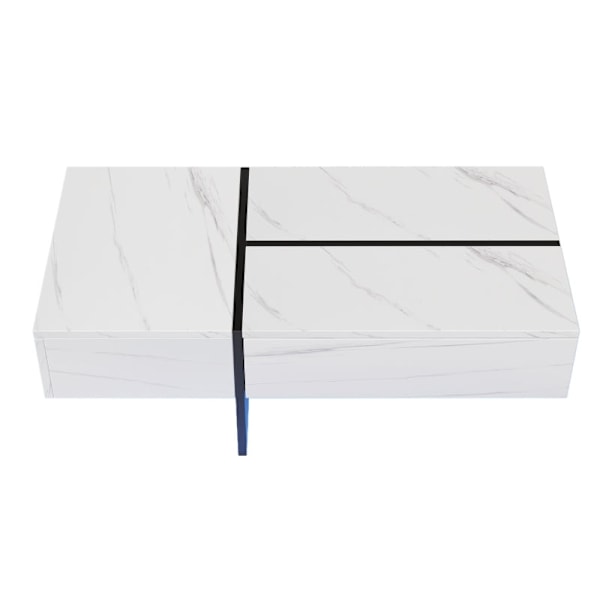 Rootz Sofabord - Elegant Centerbord - Stuebord - LED lyssystem - 100L x 50W x 34,5H cm