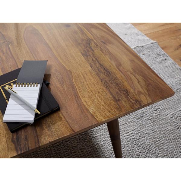 Rootz spisebord 120 x 60 x 76 cm Sheesham rustikt massivt træ - Design landsted spisebord - Bord til spisestue rektangulært - 4 - 6 personer