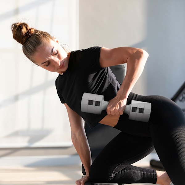 Rootz justerbara hantlar set - vikter - fitnessvikter - Portable & Compact - 7,5 cm x 26,5 cm - Boost Strength & Endurance