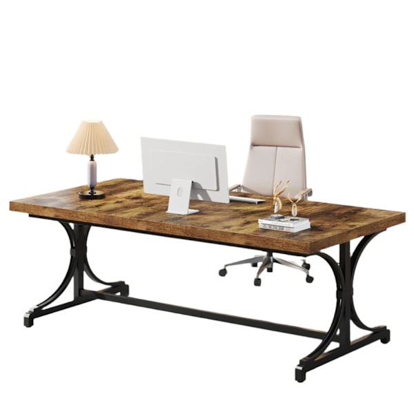 Rootz mødeseminarbord - Konferencebord - Arbejdsbord - 4,8 cm MDF & Metal - Øger gruppeproduktiviteten - 158 cm B x 80 cm D x 75 cm H