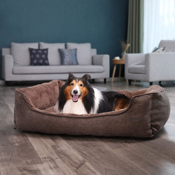 Rootz XL Hundkorg - Tvättbar hundsäng - Avtagbart överdrag - Hun