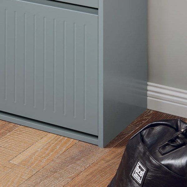Rootz Justerbart Skoskab - Skovipper - Skostativ - Alsidig opbevaring - Justerbare rum - Nem montering - 61cm x 81cm x 26cm