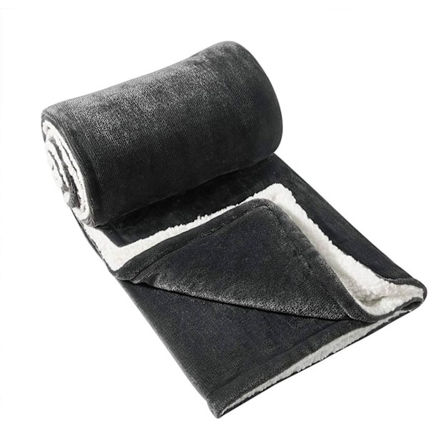 Rootz Flanell Sherpa-filt - Vändbart inlägg - Sängöverdrag i fleece - Hudvänlig - 150cm x 200cm / 220cm x 240cm