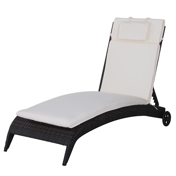 Rootz liggunderlag med dyna - vit - polyester, bomull, fiber - 77,95 cm x 20,86 cm x 1,96 cm