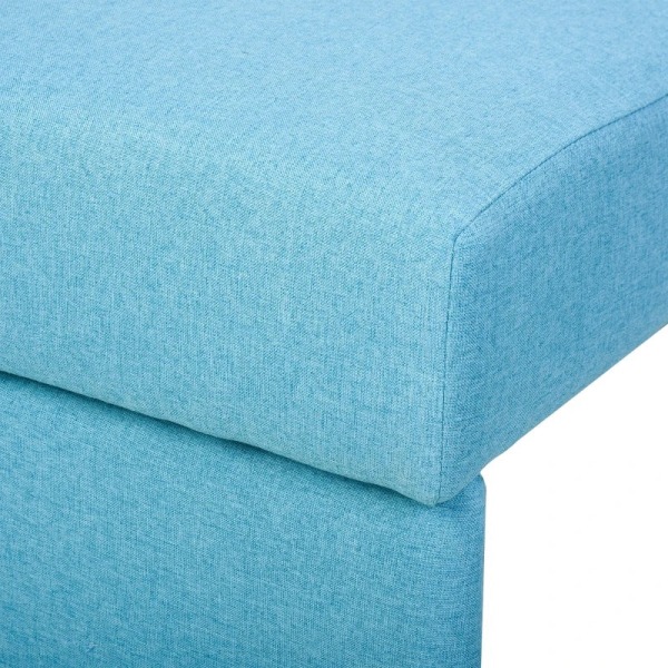 Rootz sovesofa - 2 personers sofa - Skjult opbevaringsplads - Blød polstring - Stilfuldt polybomuldsmateriale - Lyseblå - 152 x 101 x 81 cm