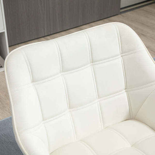 Rootz Scandinavian Style Lounge Chair - Lässtol - Sammetstoppad stol - Modern design - Tjock vaddering - 67cm x 61,5cm x 71cm