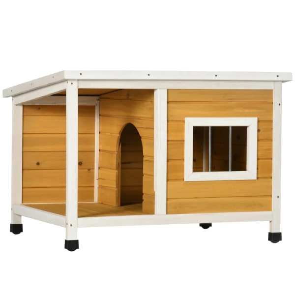 Rootz Hundehus med veranda - Åbningstag - Vindue - Justerbare fø