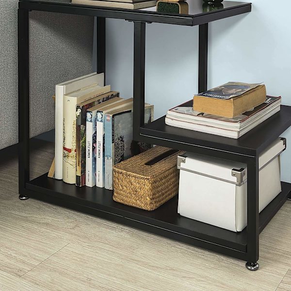 Rootz Sidebord - Sofabord - Stuebord med opbevaringshylde - B65 x D35 x H55cm
