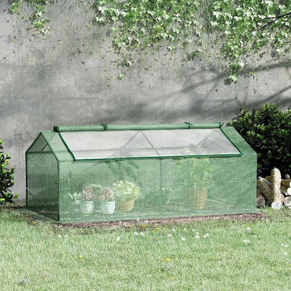 Rootz Greenhouse - Kalvokasvihuone ikkunalla - Tomaattitalo - Kylmäkehys - Vihreä - 180 x 90 x 70 cm