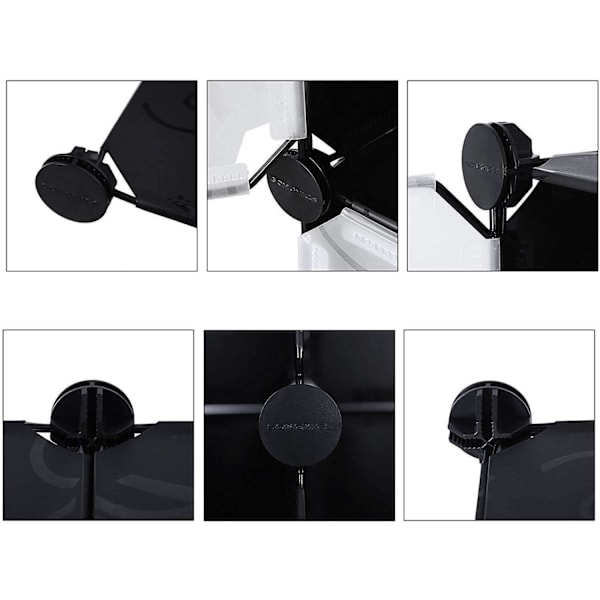Rootz Garderobe Click System - 14 rum - Plast - Tøj - Garderobe med ophængningsskinner - 143 x 36 x 178 cm