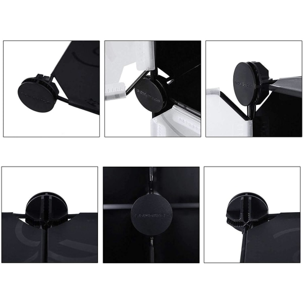 Rootz Vaatekaappi Click System - 14 lokeroa - Muovi - Vaatteet - Vaatekaappi ripustuskiskoilla - 143 x 36 x 178 cm