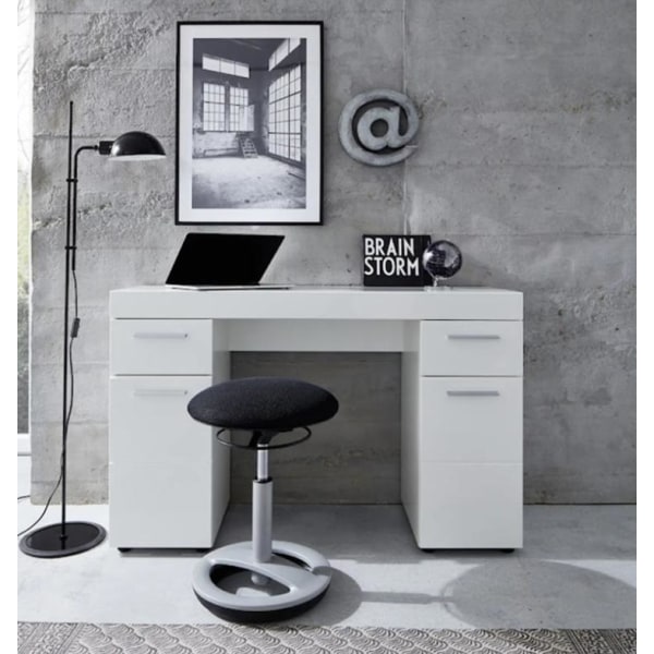 Rootz Desk - Arbejdsbord - Computerbord - Hvid - 120 x 76 x 41 cm