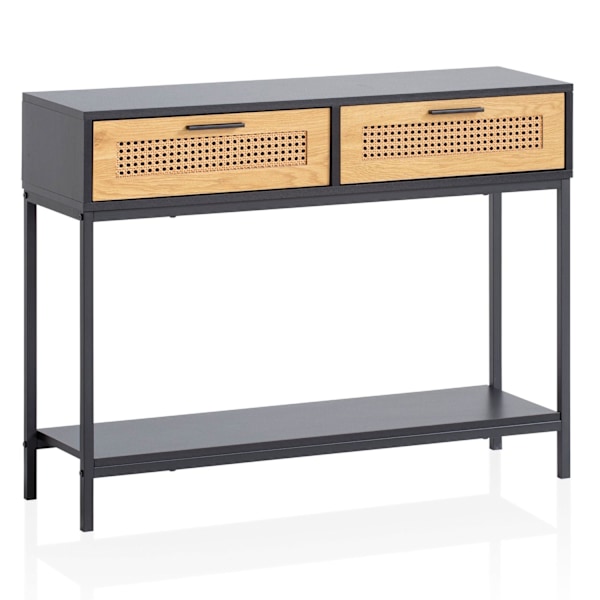 Rootz Chic Console Bord - Entrébord - Hallbord - Wienervävda fronter - Förvaringsutrymme - 100 cm x 30 cm x 75 cm