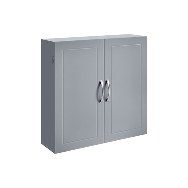 Rootz Dove Grey kylpyhuonekaappi - Säilytysjärjestelmä - MDF-huonekalut - 18cm x 60cm x 60cm - Kevyt - Helppo koota